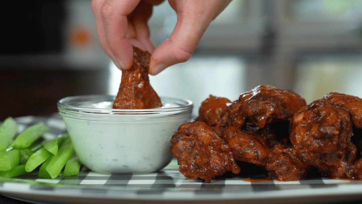 Fried Hot & Spicy Buffalo Wings Meal Recipe Allegro Marinade