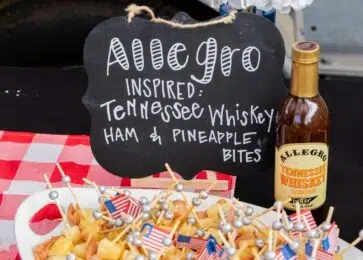 Allegro tennessee whiskey ham and pineapple bites