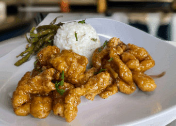 Orange Chicken with Rice