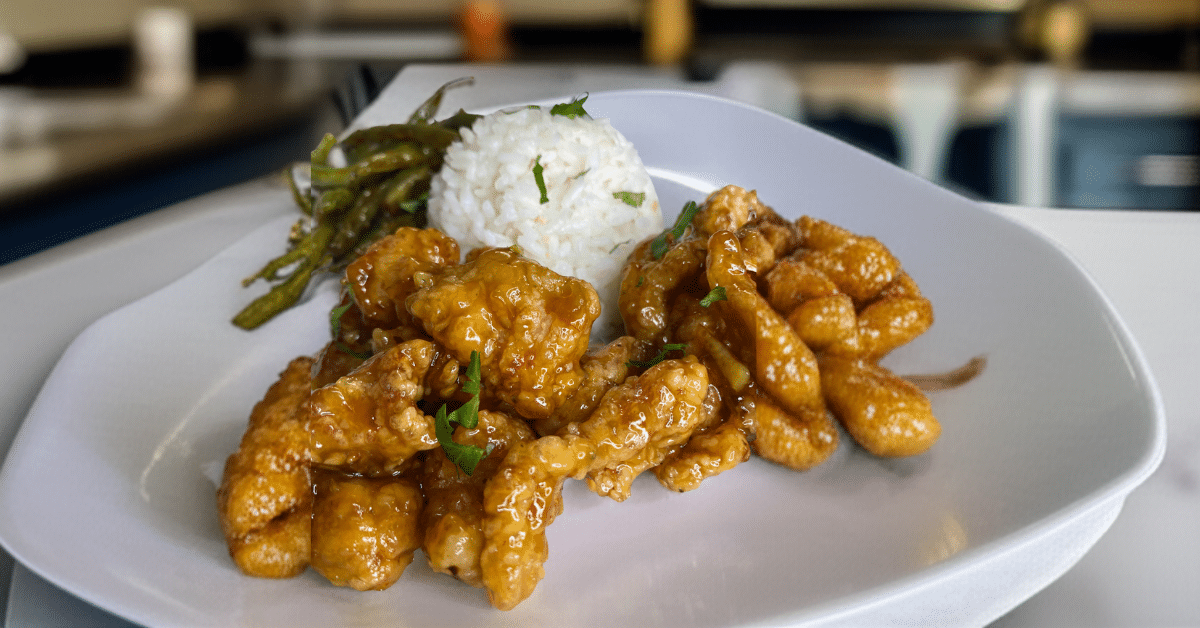 Orange Chicken with Rice