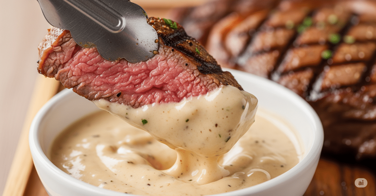 Grilled Ribeye in Garlic Lemon Pan Sauce