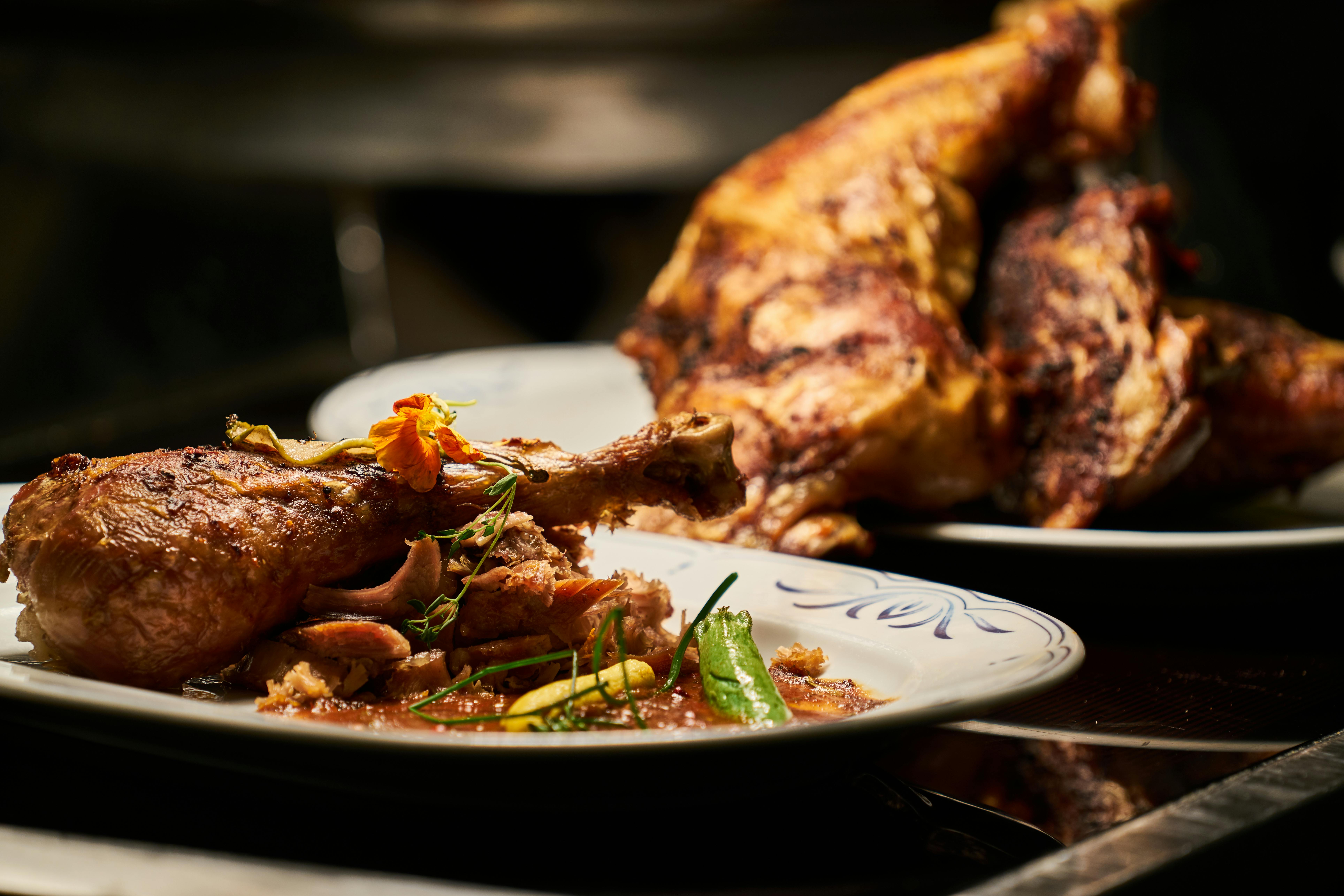 Deliciously roasted meat drizzled in Allegro marinade.
